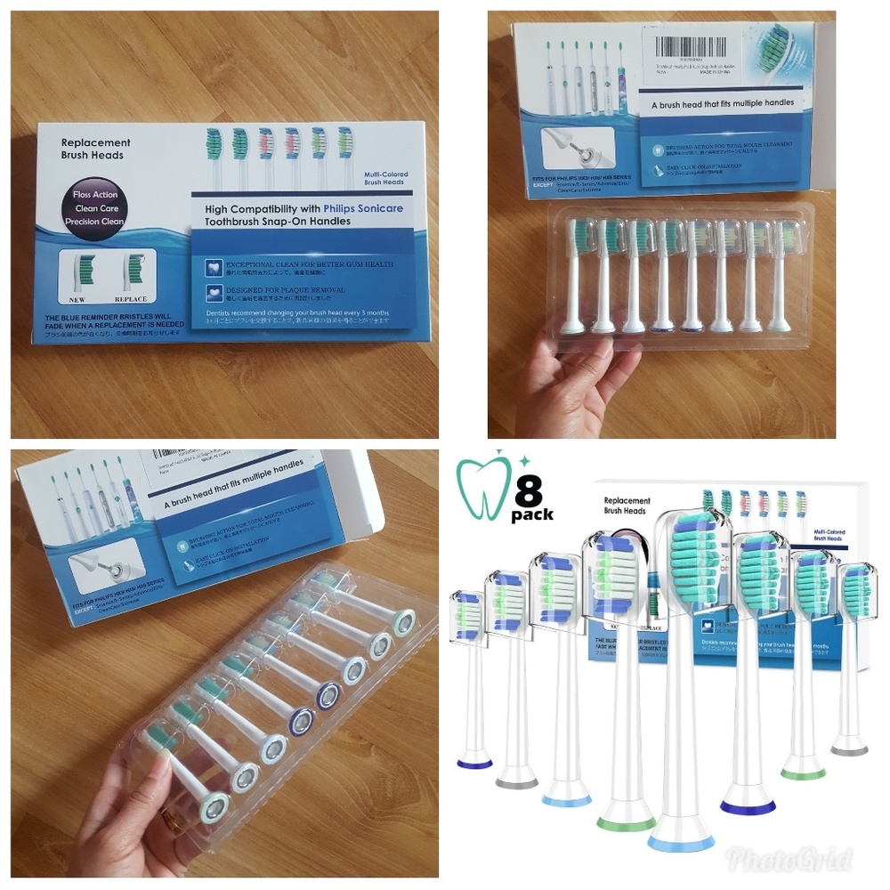 8 pcs. TOOTHBRUSH HEADS REPLACEMENT